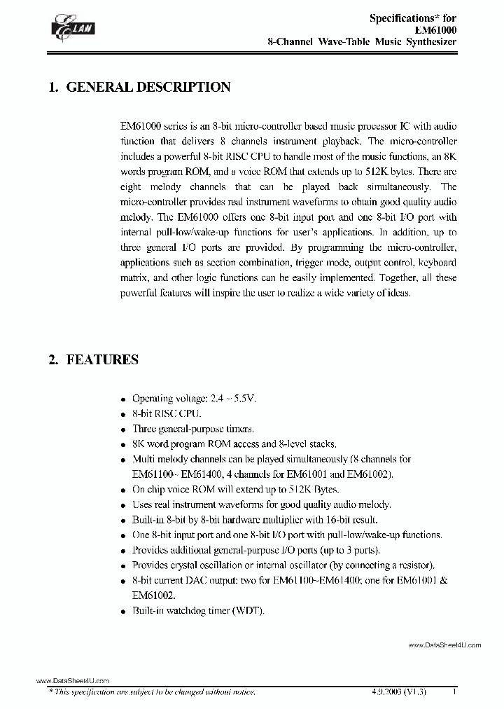 EM61200_904603.PDF Datasheet