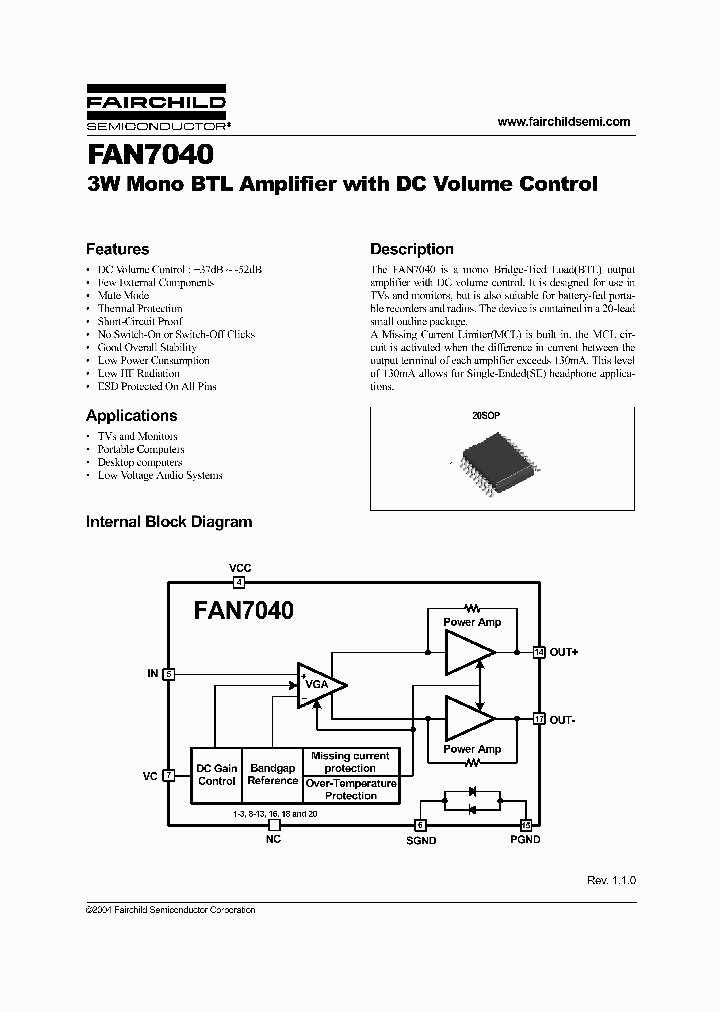 FAN7040M_856561.PDF Datasheet