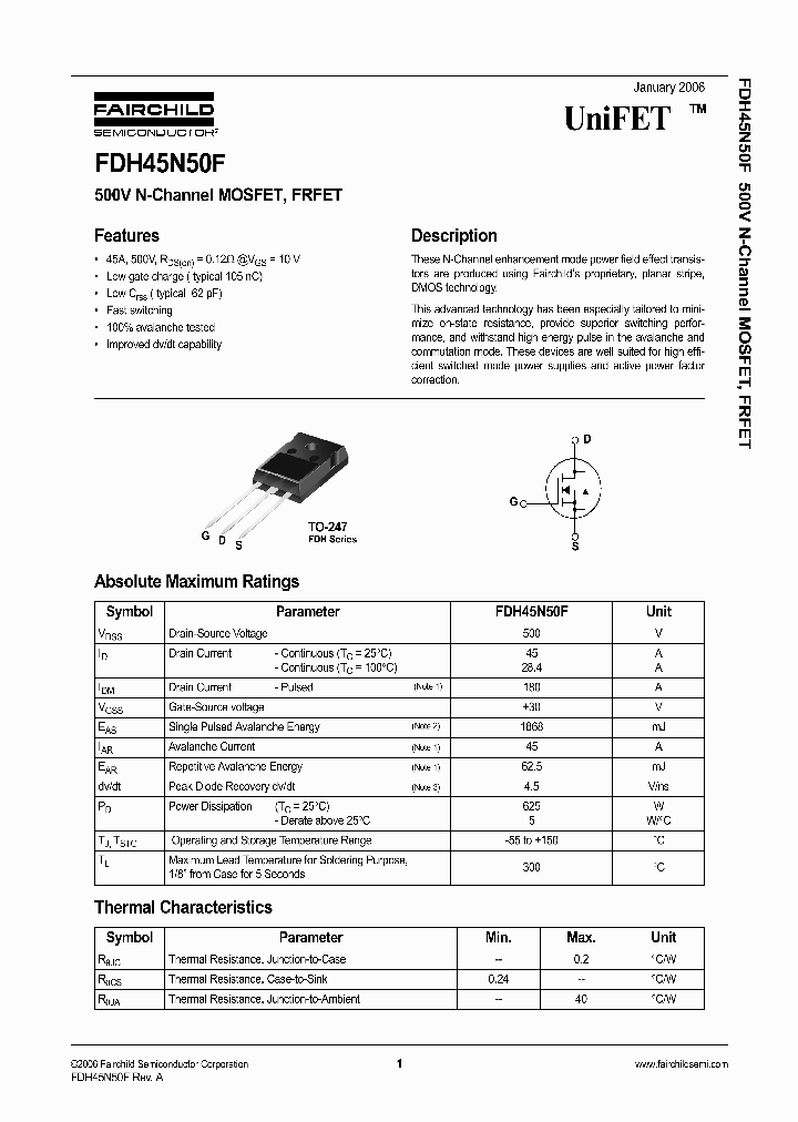 FDH45N50F_709004.PDF Datasheet