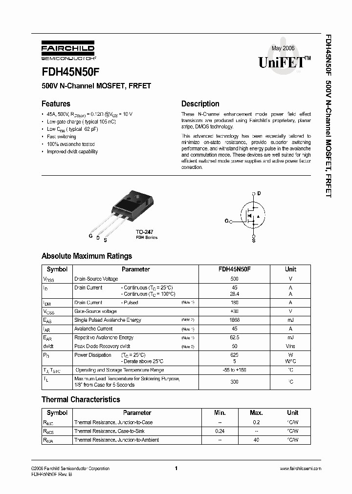 FDH45N50F0605_709003.PDF Datasheet