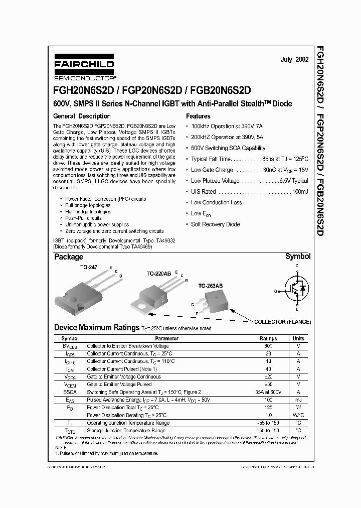 FGB20N6S2D_941890.PDF Datasheet