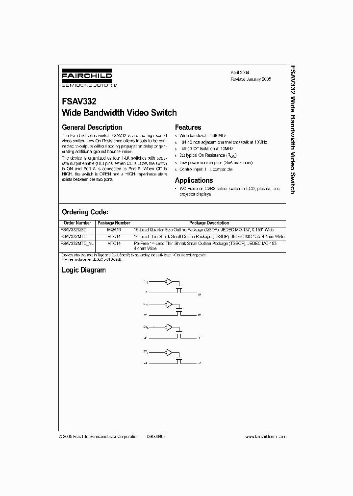 FSAV332_1018395.PDF Datasheet