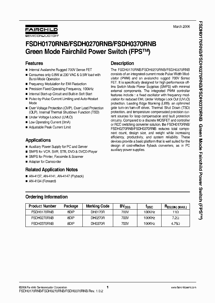 FSDH0370RNB_608028.PDF Datasheet