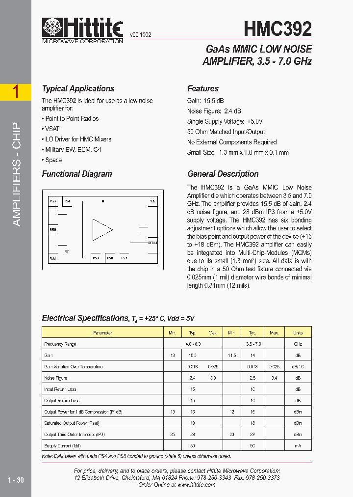 HMC392_764864.PDF Datasheet