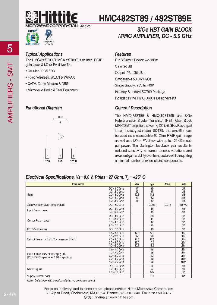HMC482ST89_618526.PDF Datasheet