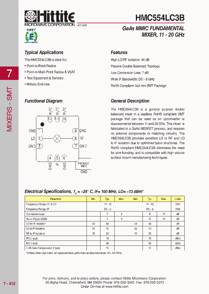 HMC554LC3B_618429.PDF Datasheet