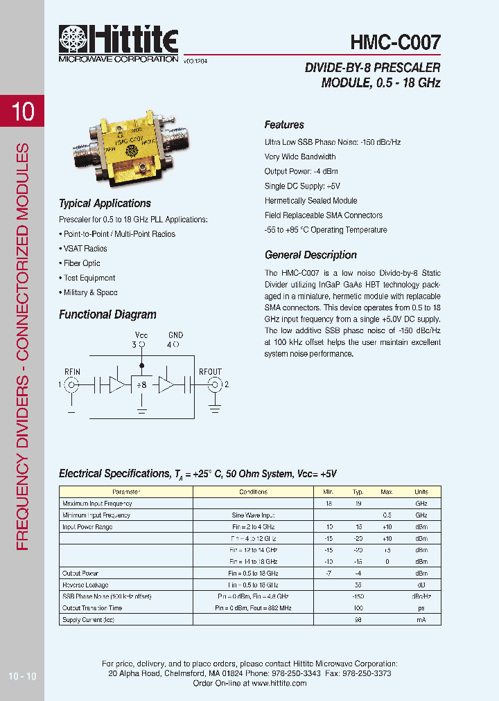 HMC-C007_615335.PDF Datasheet