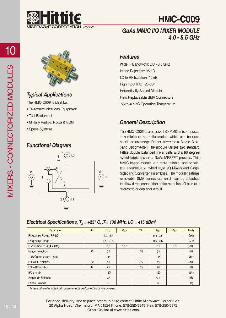 HMC-C009_615337.PDF Datasheet