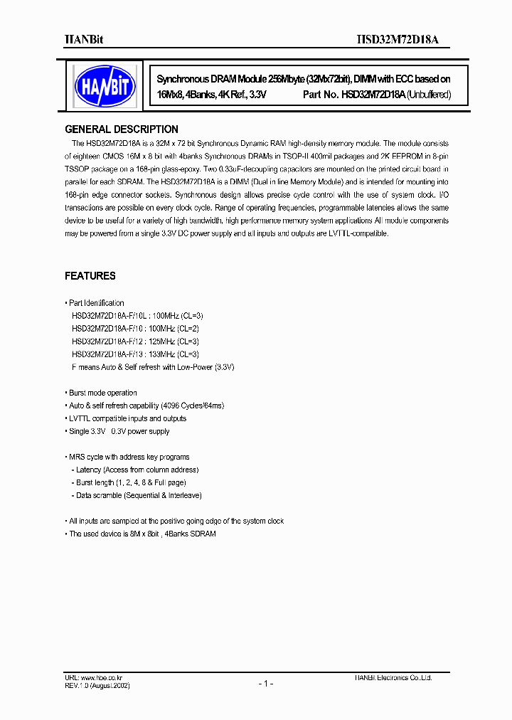 HSD32M72D18A_622400.PDF Datasheet
