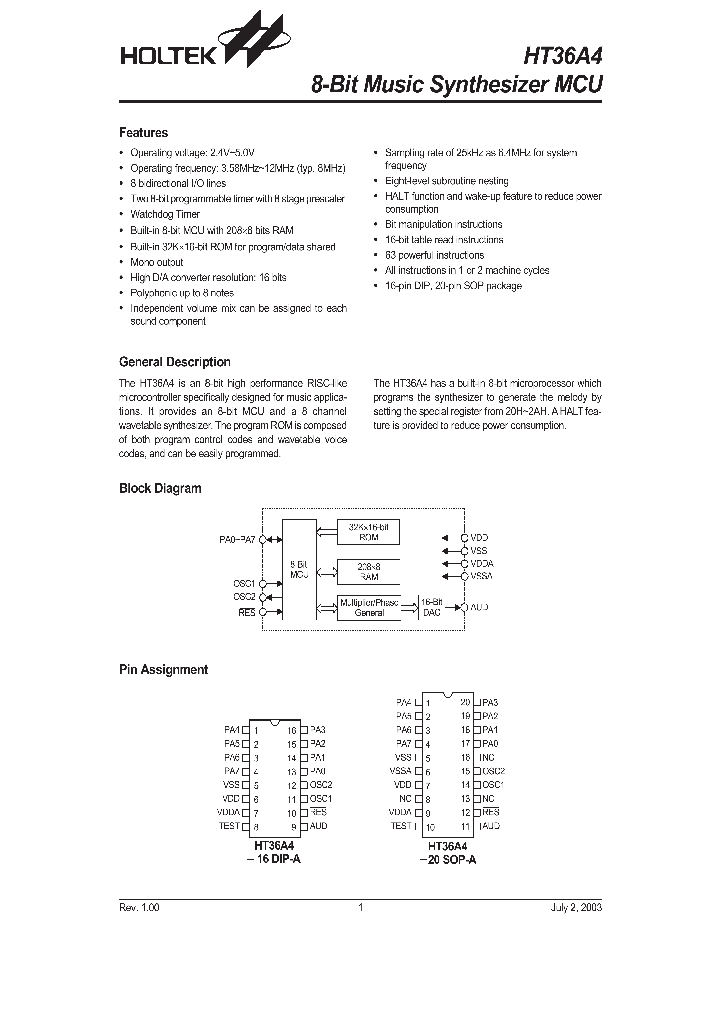 HT36A4_952035.PDF Datasheet