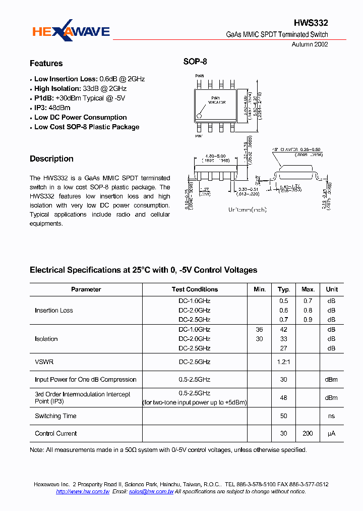 HWS332_941405.PDF Datasheet
