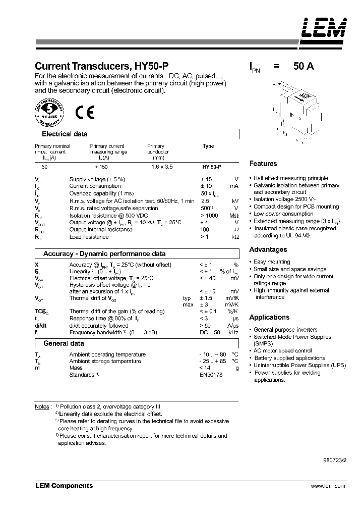 HY50-P_701102.PDF Datasheet