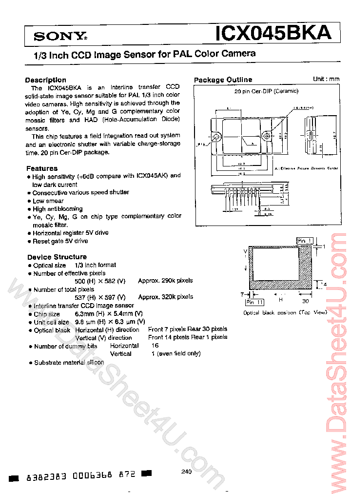 ICX045BKA_847142.PDF Datasheet