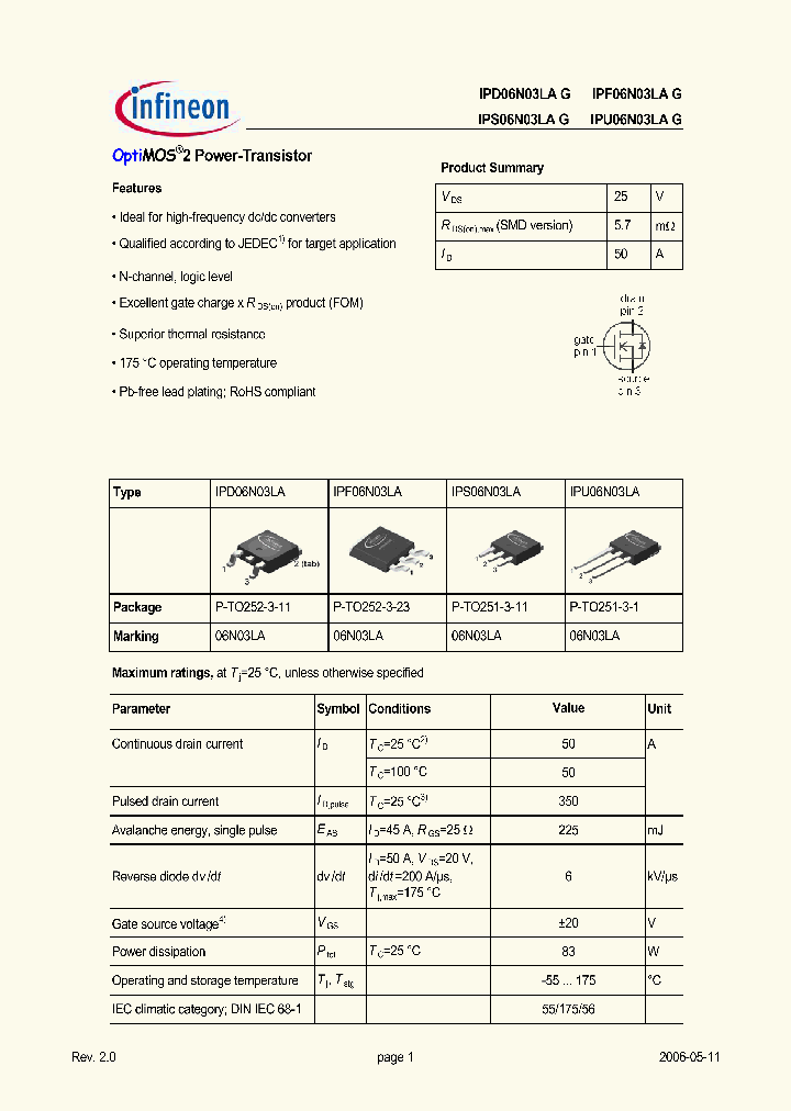 IPS06N03LAG_658055.PDF Datasheet