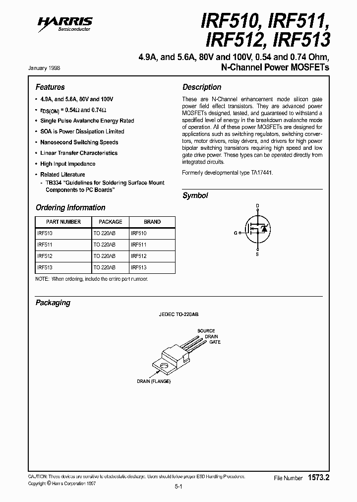 IRF510_667310.PDF Datasheet