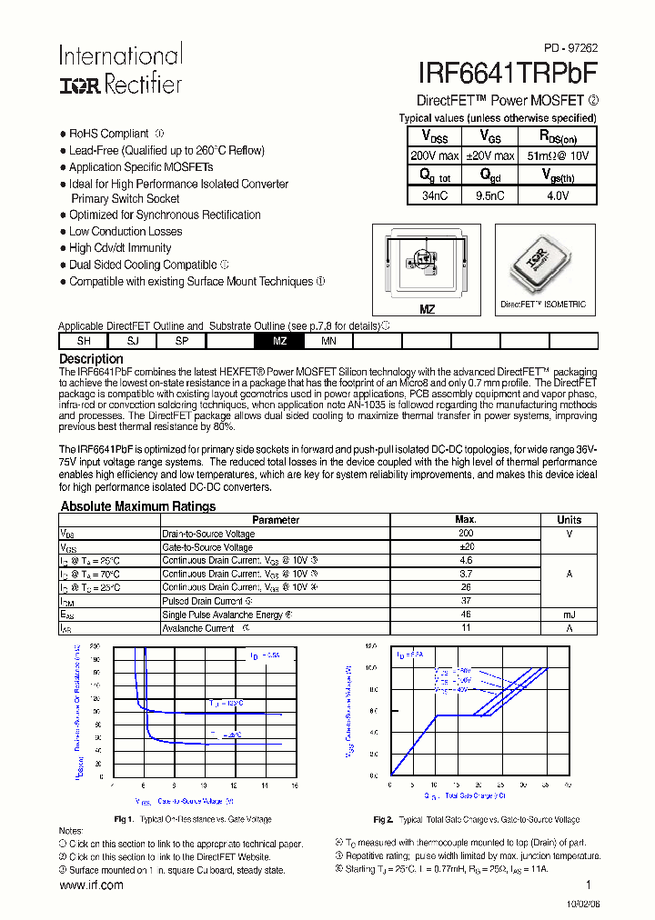 IRF6641TRPBF_669631.PDF Datasheet