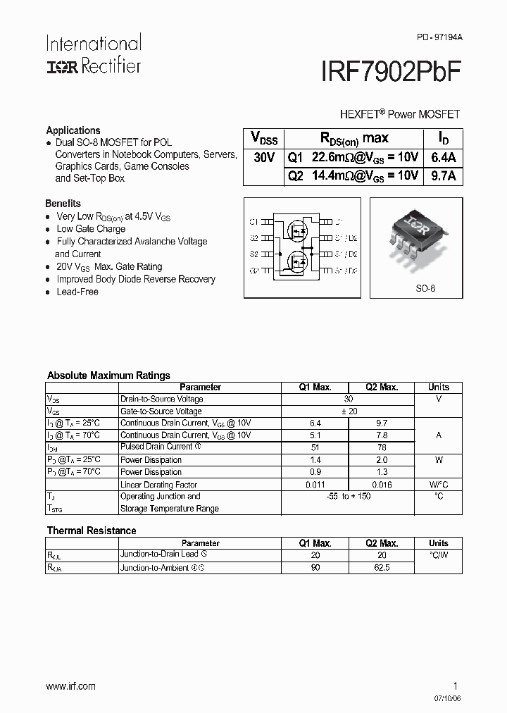 IRF7902PBF_712877.PDF Datasheet
