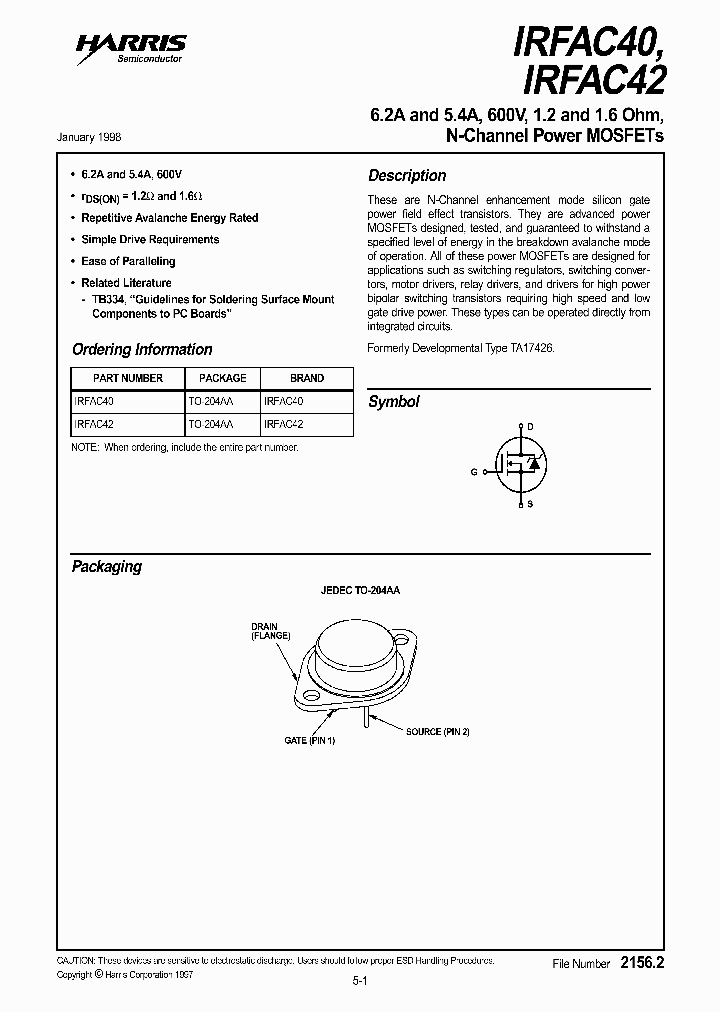 IRFAC40_772552.PDF Datasheet