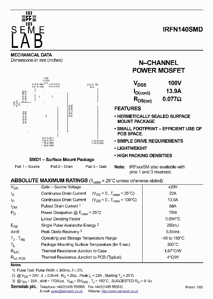 IRFN140SMD_947827.PDF Datasheet
