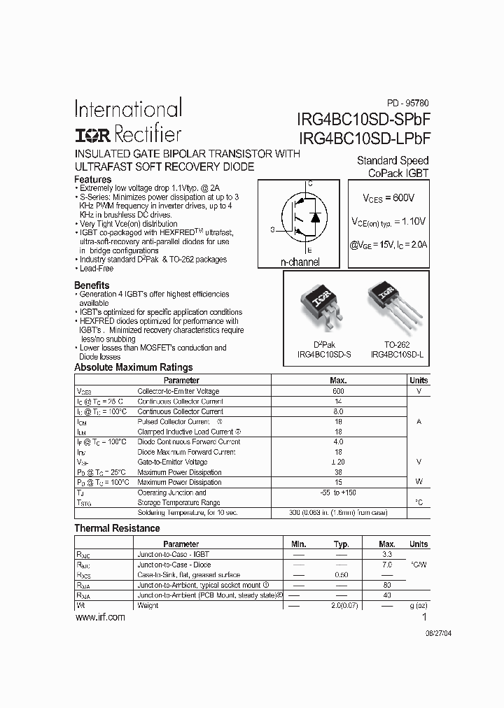 IRG4BC10SD-LPBF_934712.PDF Datasheet