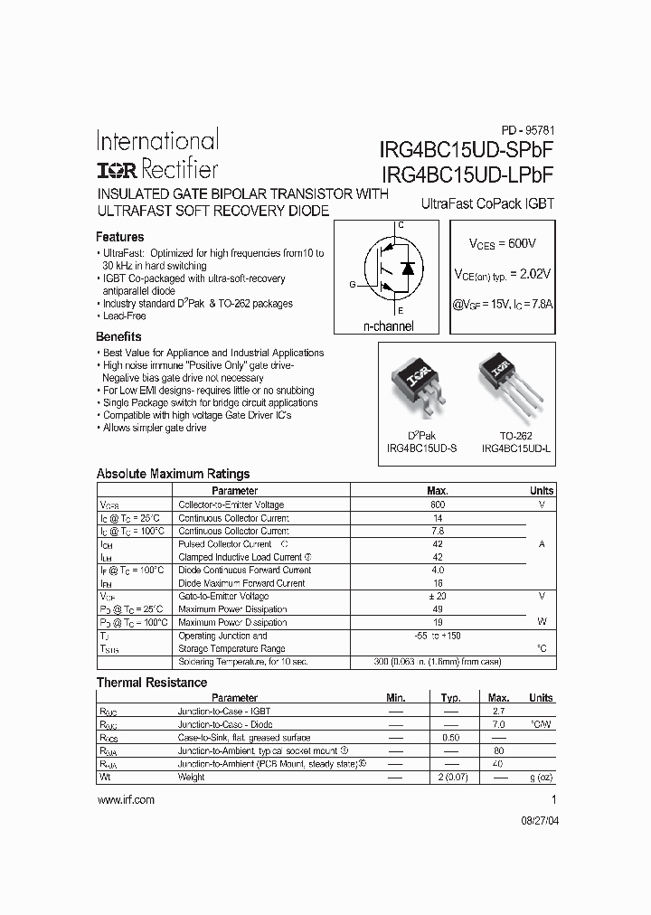 IRG4BC15UD-LPBF_723292.PDF Datasheet