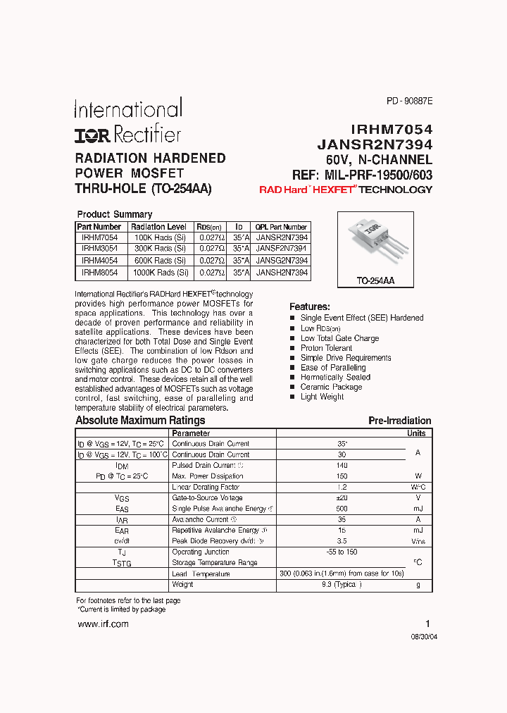 IRHM8054_618368.PDF Datasheet