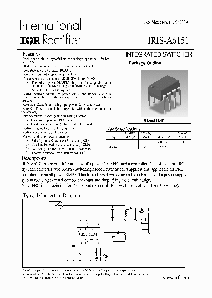 IRIS-A6151_611493.PDF Datasheet