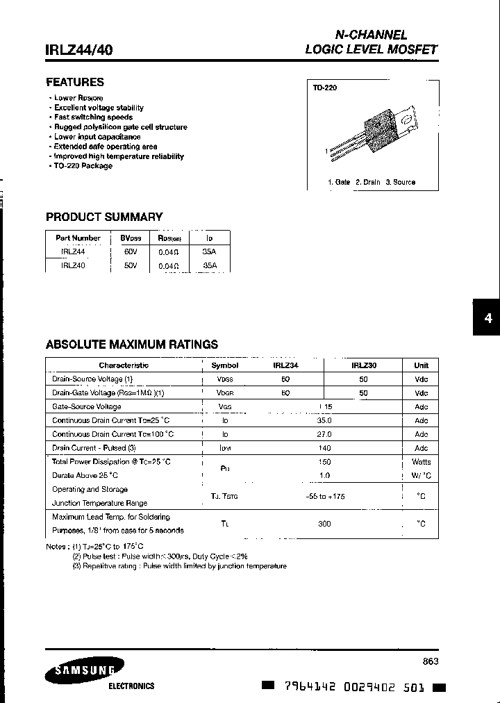 IRLZ40_702387.PDF Datasheet