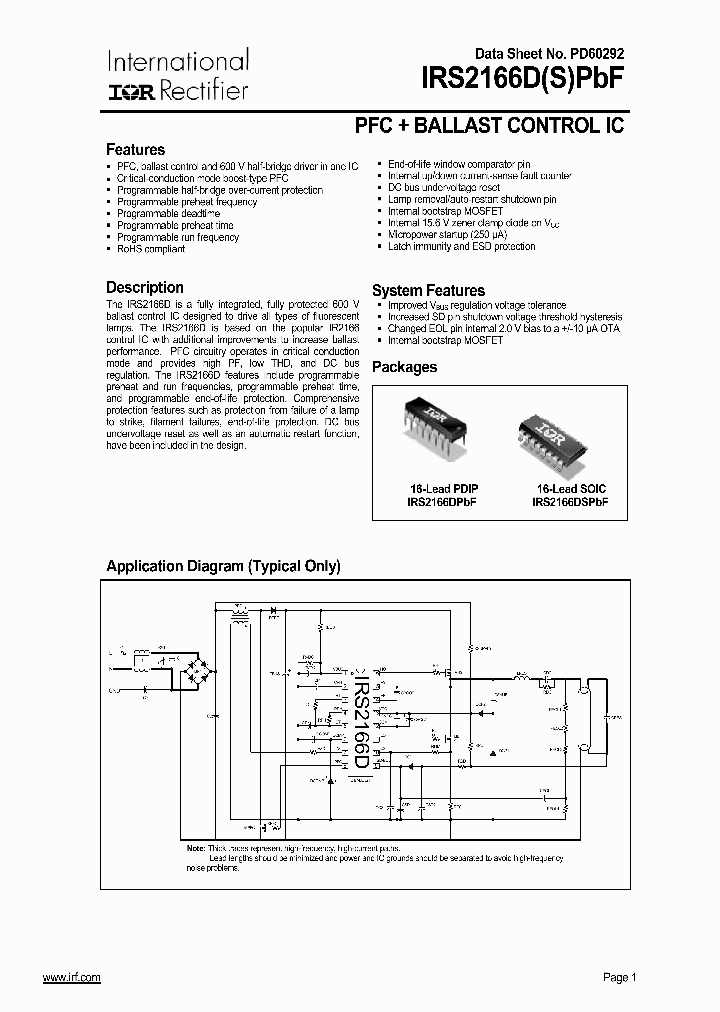 IRS2166DSPBF_664400.PDF Datasheet