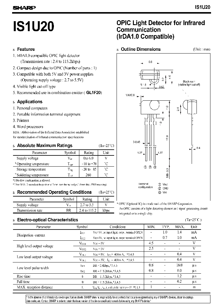 IS1U20_925865.PDF Datasheet
