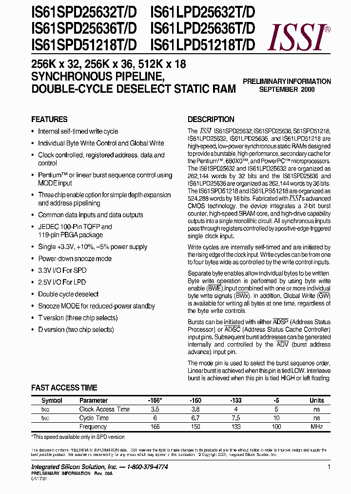 IS61LPD51218TD_661041.PDF Datasheet