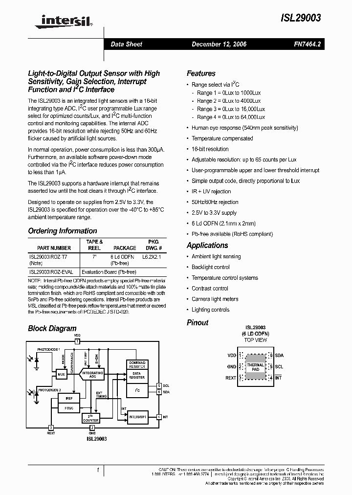 ISL29003IROZ-T7_709703.PDF Datasheet