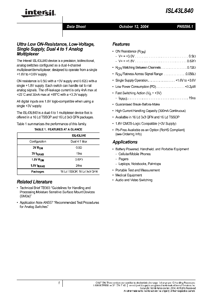 ISL43L840_719516.PDF Datasheet