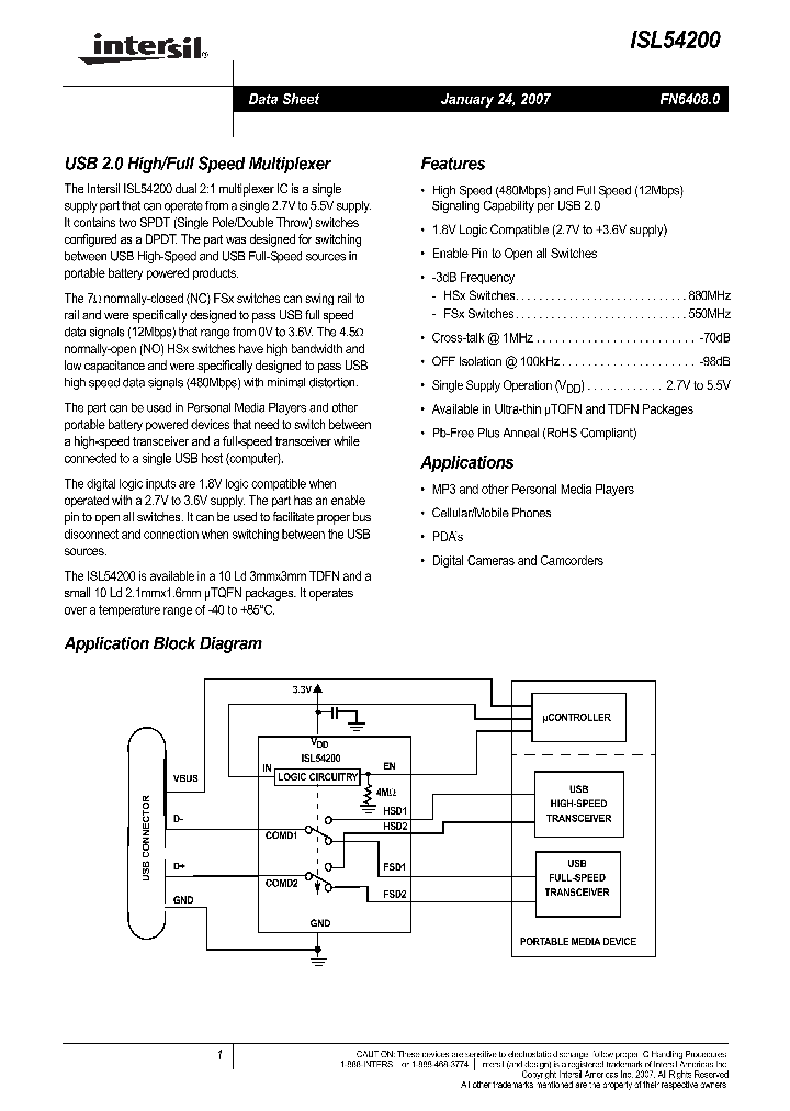 ISL54200_711191.PDF Datasheet