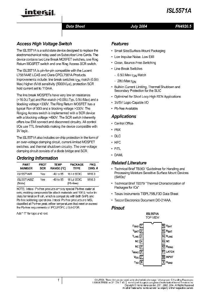 ISL5571A04_720550.PDF Datasheet