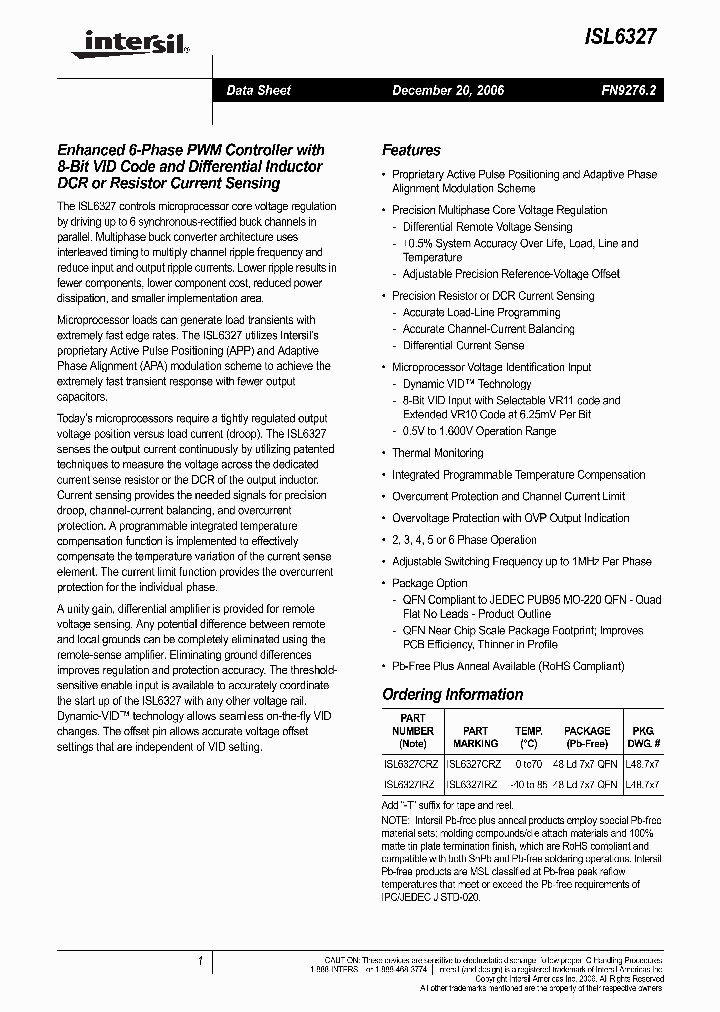 ISL6327_714913.PDF Datasheet