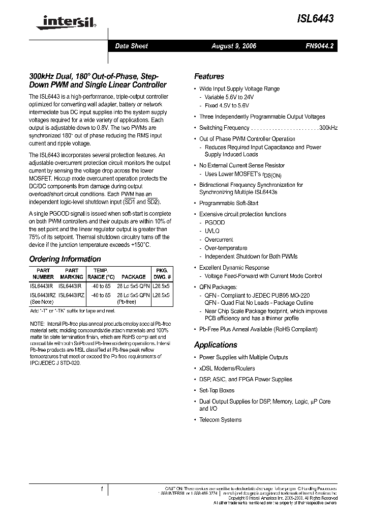 ISL644306_705082.PDF Datasheet