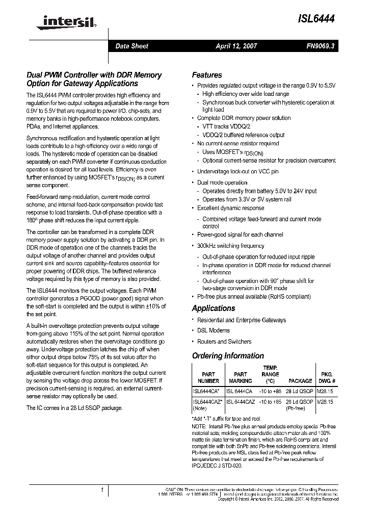 ISL644407_706353.PDF Datasheet