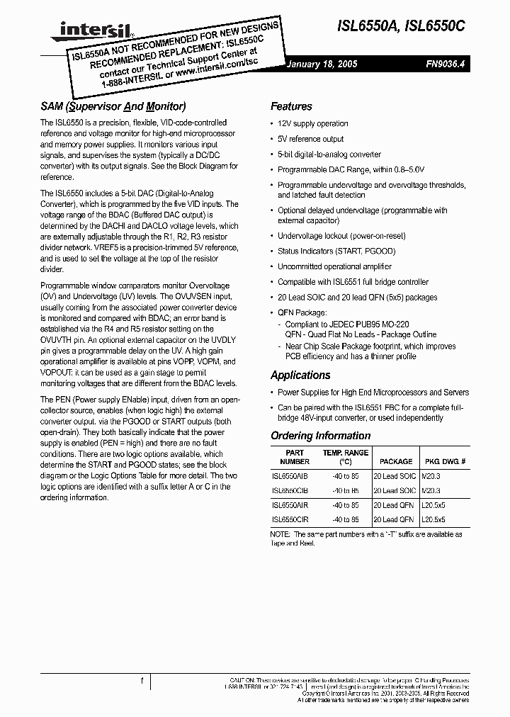 ISL6550CIB_840997.PDF Datasheet
