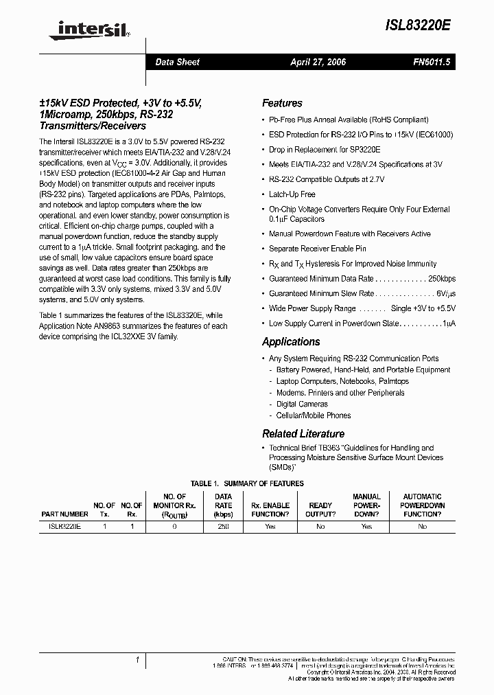 ISL83220E06_719117.PDF Datasheet