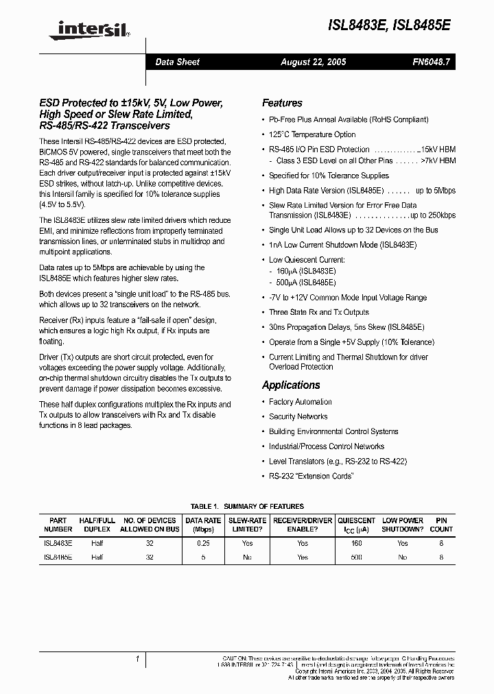 ISL8483E05_718818.PDF Datasheet
