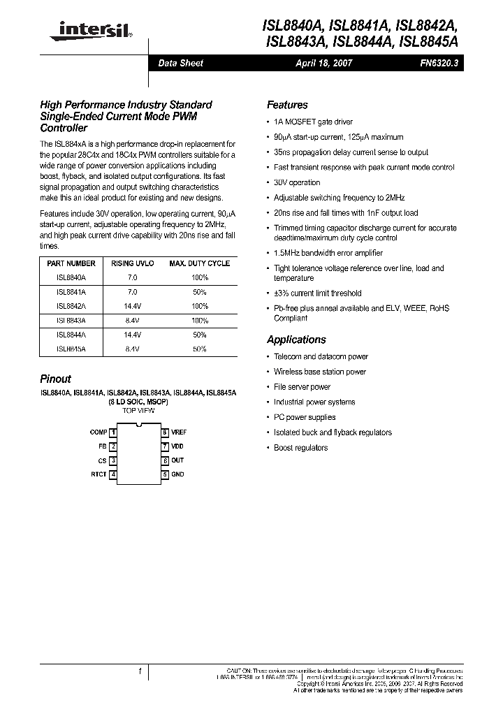 ISL8842A_710710.PDF Datasheet