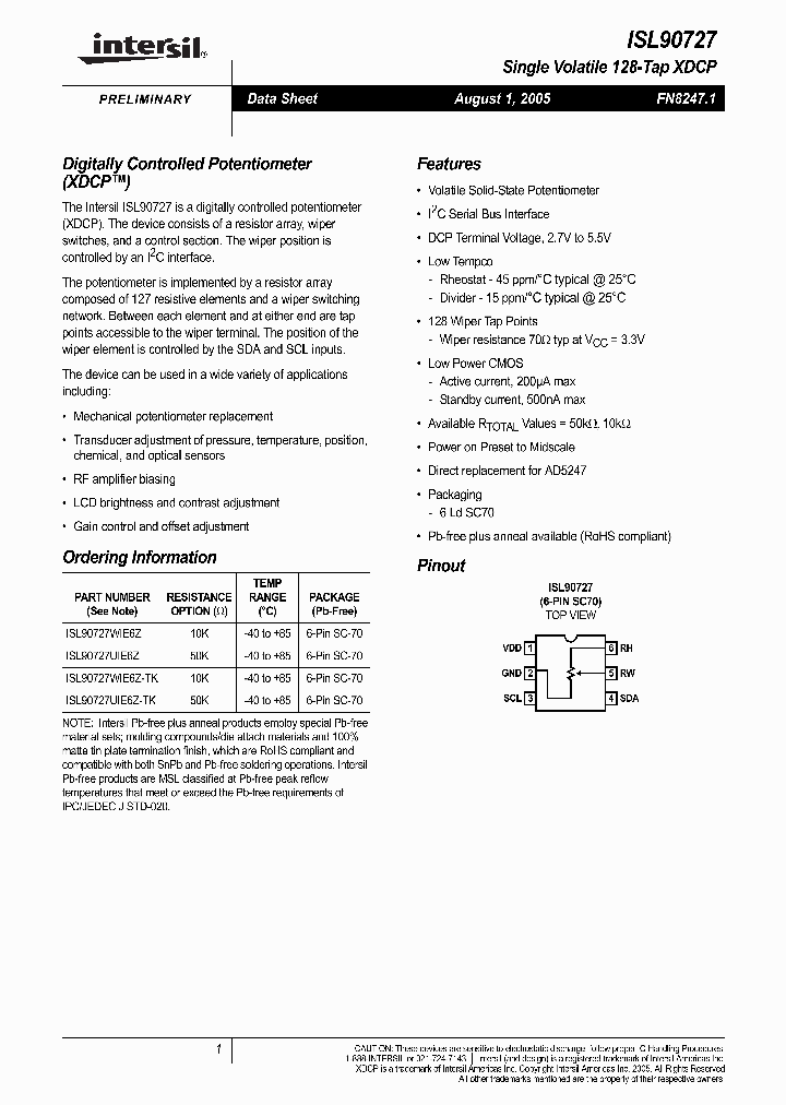 ISL90727_706140.PDF Datasheet