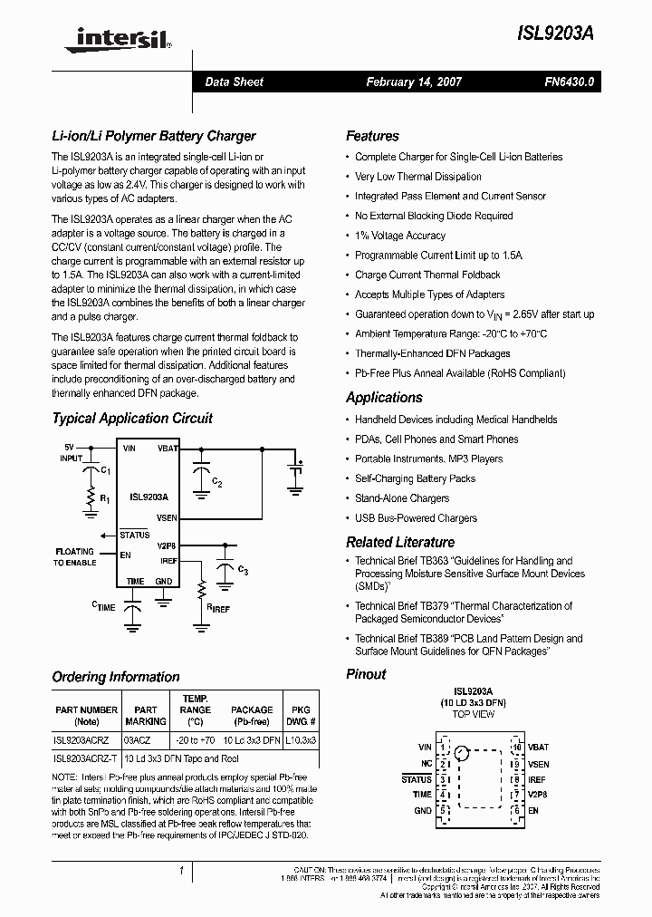 ISL9203A_660202.PDF Datasheet