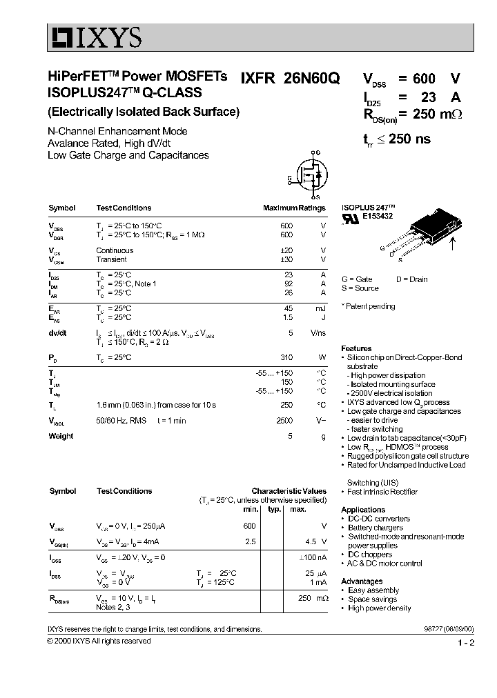 IXFR26N60Q_665672.PDF Datasheet