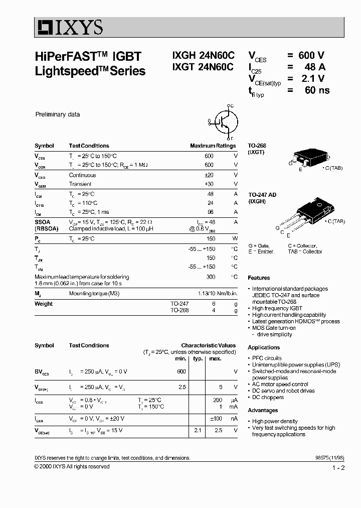 IXGH24N60C_663832.PDF Datasheet