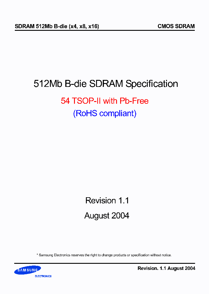 K4S510832B-CL75_808322.PDF Datasheet