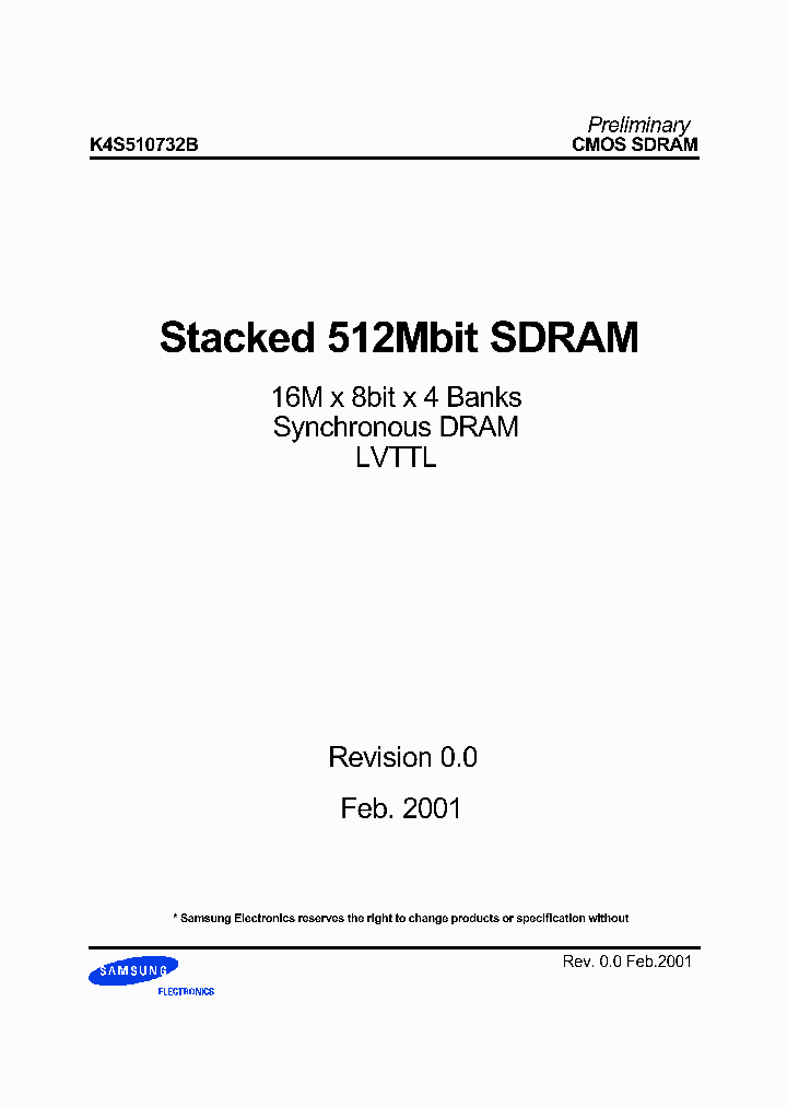 K4S510732B_1010421.PDF Datasheet