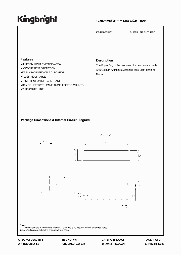 KB-B100SRW_854270.PDF Datasheet