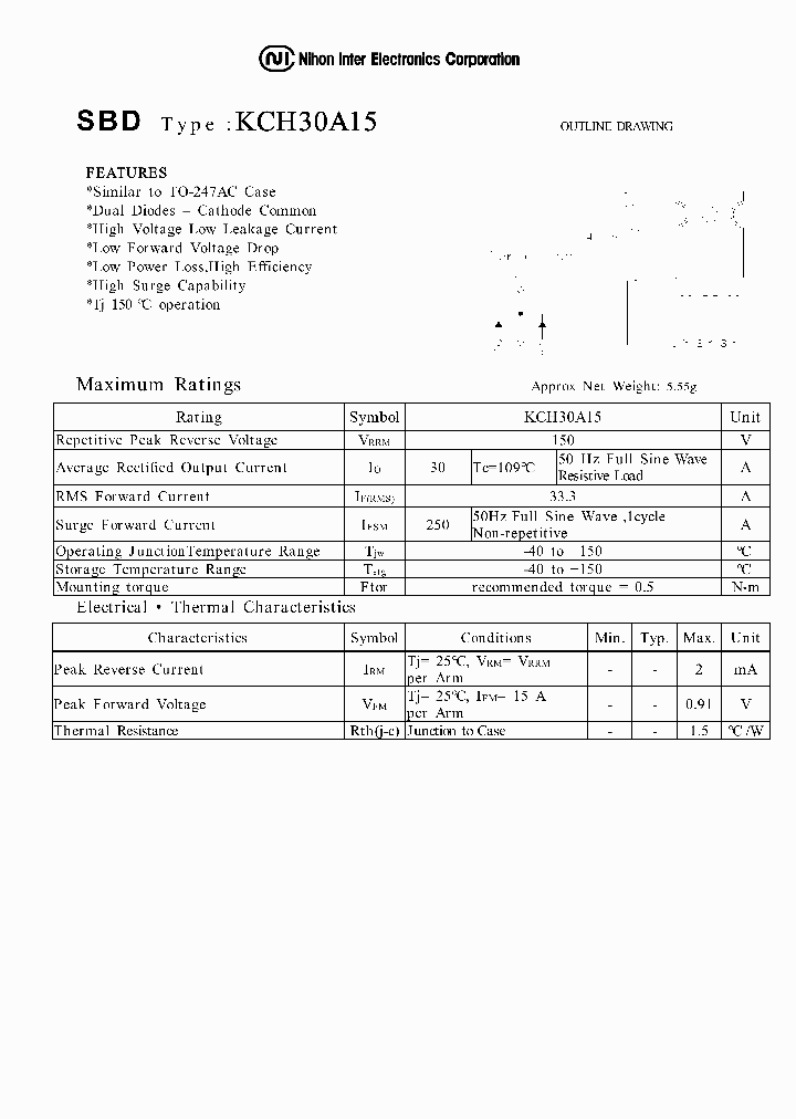 KCH30A15_921299.PDF Datasheet